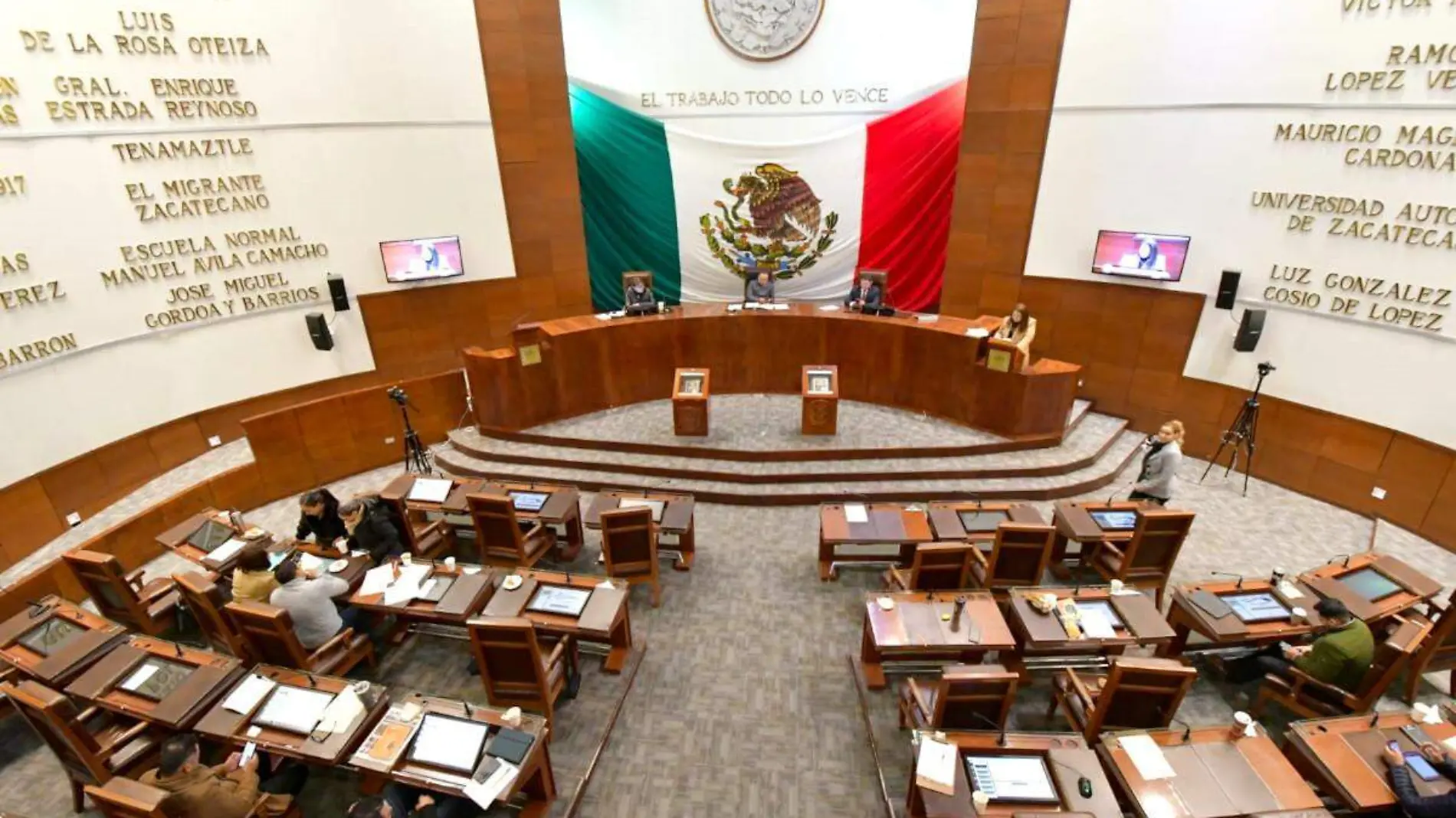 Salón de plenos Congreso del Estado